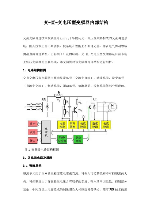 交-直-交电压型变频器内部结构