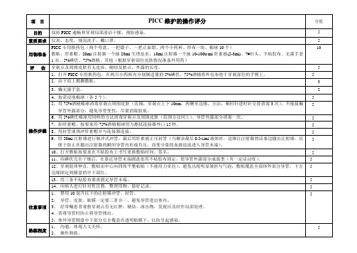 PICC维护的操作流程