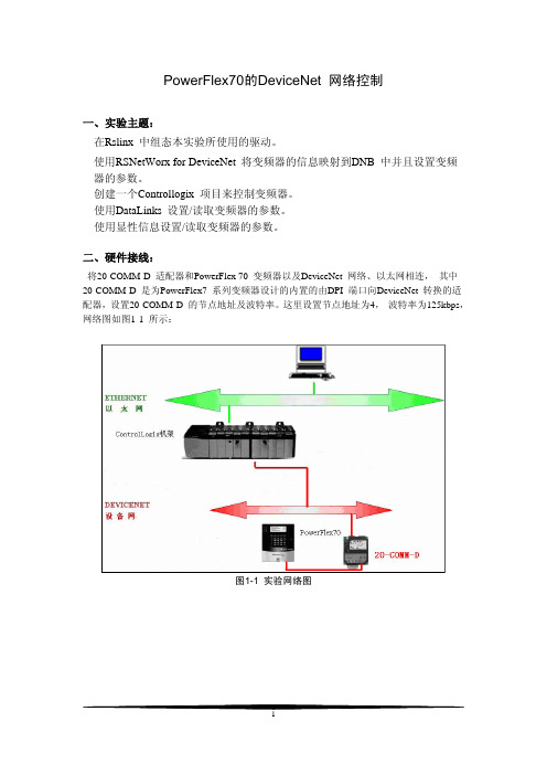 PowerFlex70的DeviceNet 网络控制