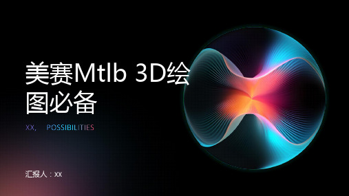 美赛matlab3D绘图必备