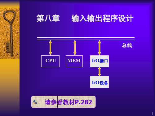 汇编语言程序设计第8章输入输出程序设计