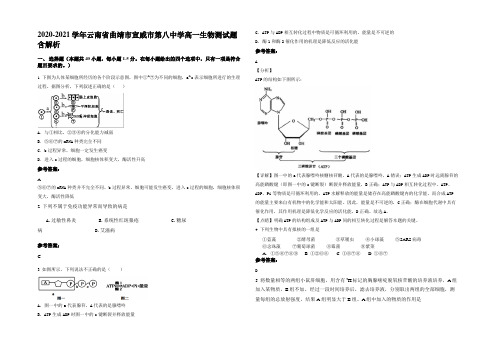 2020-2021学年云南省曲靖市宣威市第八中学高一生物测试题含解析