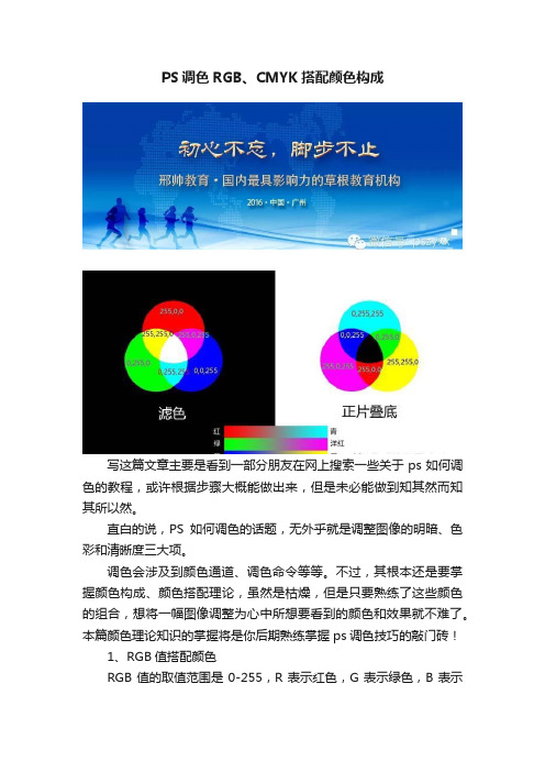 PS调色RGB、CMYK搭配颜色构成