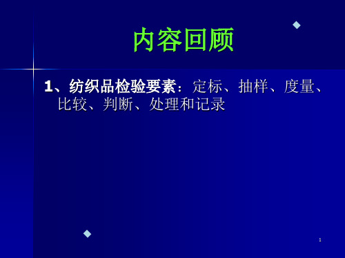 纺织品检测标准及检测条件