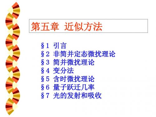 量子力学求问题近似解的方法