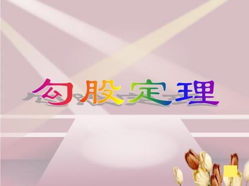 勾股定理第一课时公开课