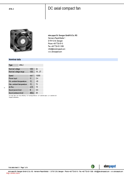 414J;中文规格书,Datasheet资料