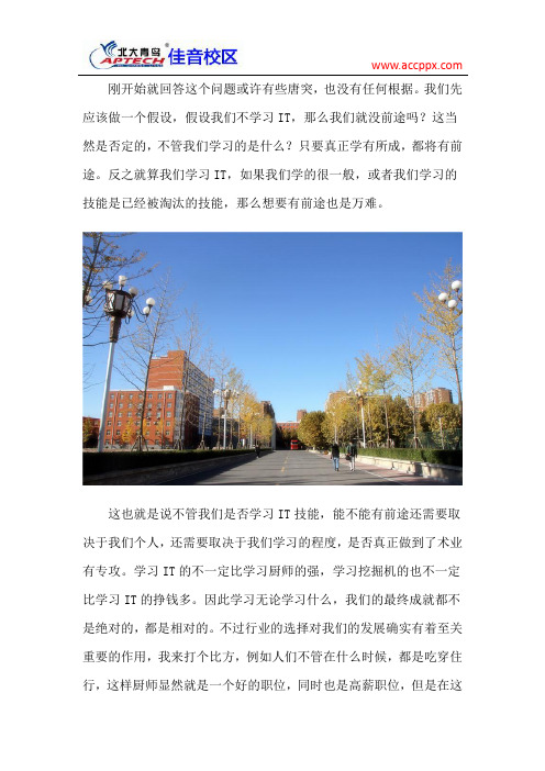 学习IT有前途吗