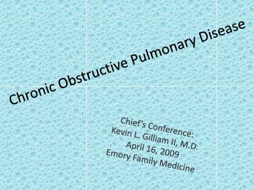 --英文PPT课件ChronicObstructive Pulmonary Disease (32p)