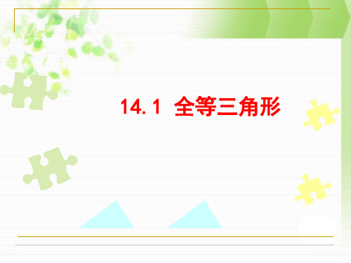 沪科版数学八年级上14.1全等三角形课件