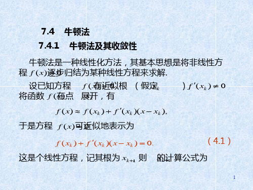 解非线性方程组的牛顿迭代法