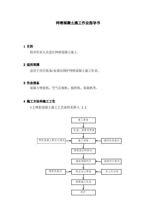 网喷作业指导书