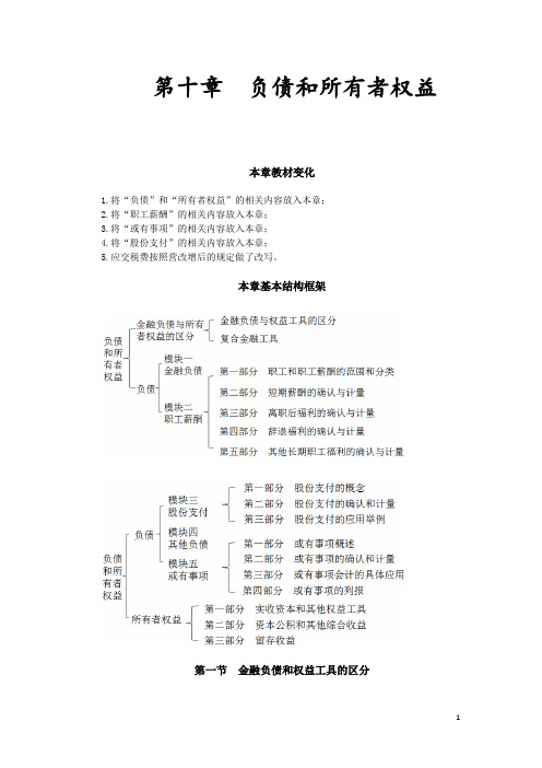 金融负债和权益工具的区分