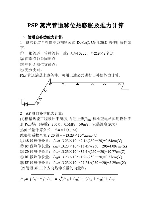 PSP蒸汽管道移位设计修改(一)