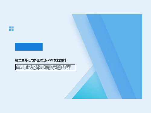 第二章外汇与外汇市场-PPT文档资料