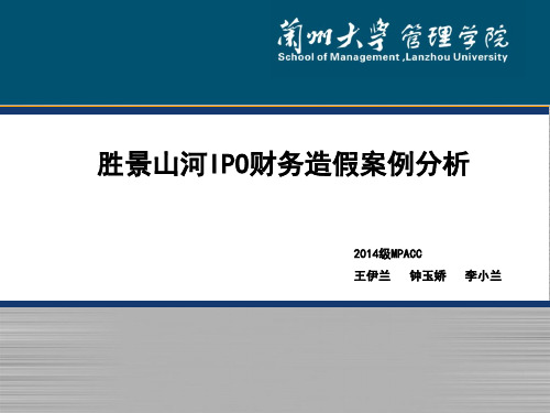 IPO财务造假案例分析(ppt 44页)