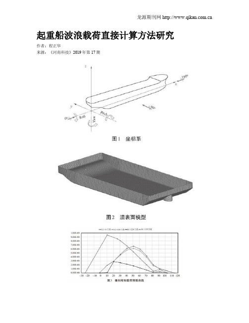 起重船波浪载荷直接计算方法研究