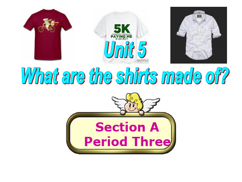 Unit 5 What are the shirts made of？ Section A3