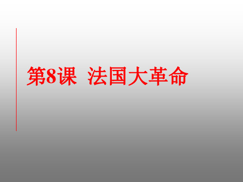 8_法国大革命--高考历史总复习