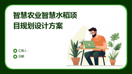 智慧农业智慧水稻项目规划设计方案