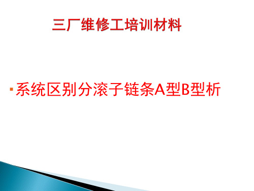 系统区别分滚子链条A型B型析