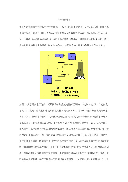 冷却塔的作用