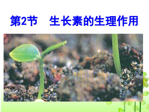 新人教版高二年级生物必修三3.2《生长素的生理作用》优质课件