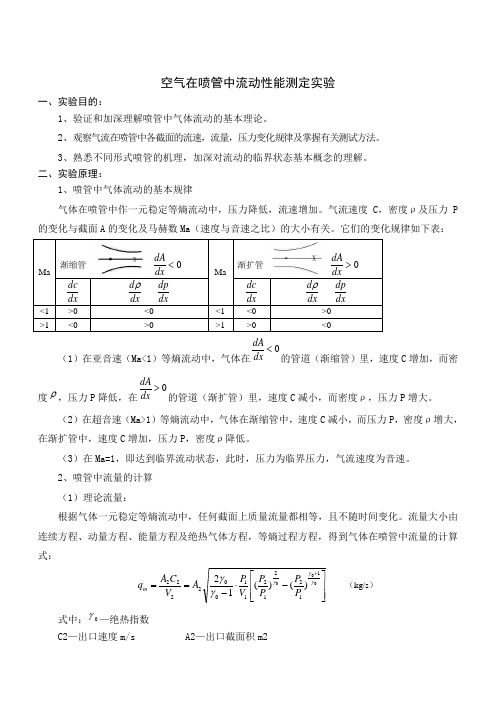 热力学喷管实验指导书