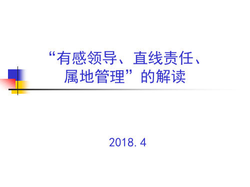 有感领导、直线责任、属地管理解读