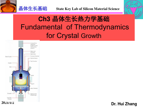 晶体生长基础课件  晶体生长热力学基础