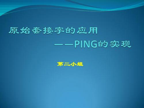 ping的实现