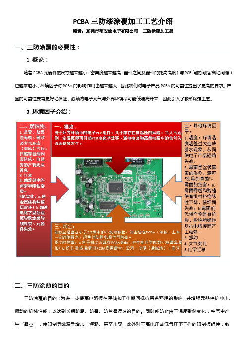 PCBA三防漆涂覆加工工艺介绍