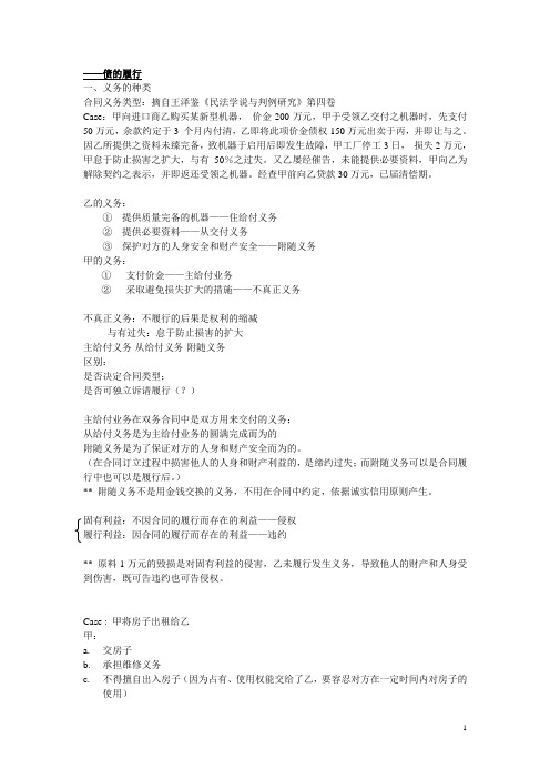 债的履行