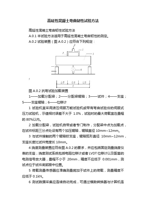 高延性混凝土弯曲韧性试验方法