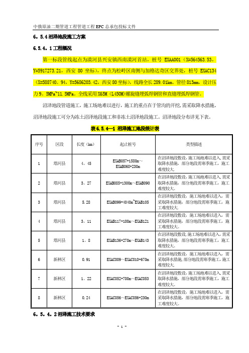 沼泽地段施工方案分析