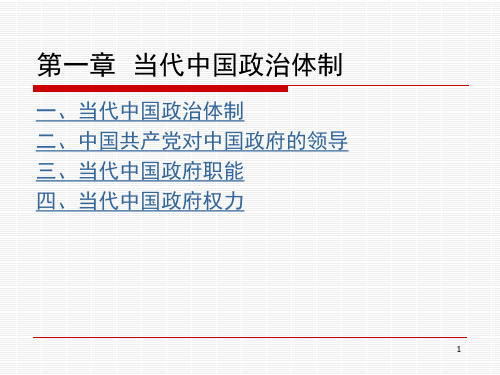 当代中国政府与政治ppt课件