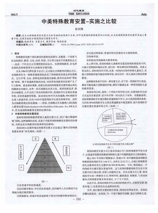 中美特殊教育安置-实施之比较