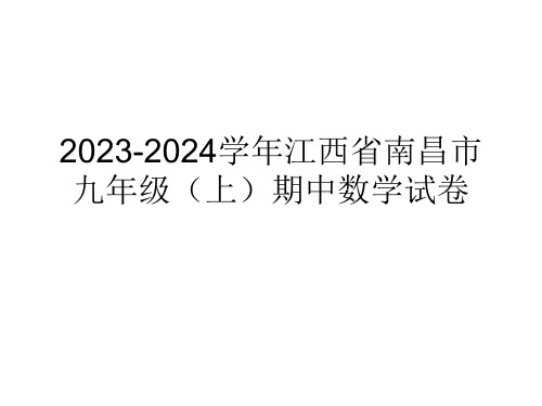 2023-2024学年江西省南昌市九年级(上)期中数学试卷_20241029215825(1)