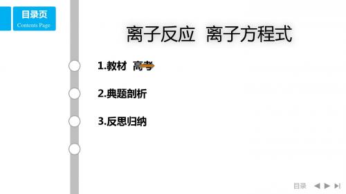 2.2.2离子反应 离子方程式