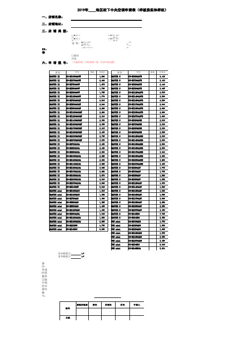 表11板房实体样机申请表