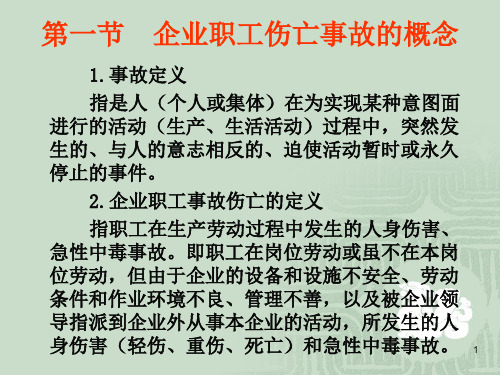 企业职工伤亡事故管理