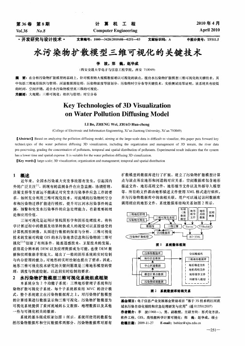 水污染物扩散模型三维可视化的关键技术