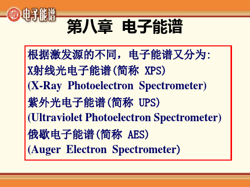 X射线光电子能谱分析