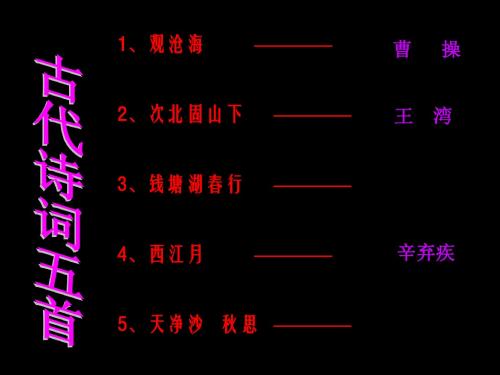 初中语文《古代诗歌五首》(共29张)ppt38