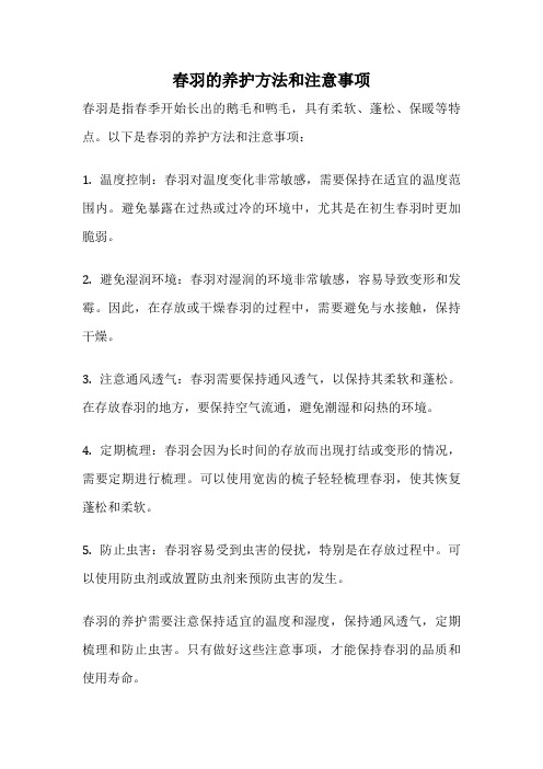 春羽的养护方法和注意事项