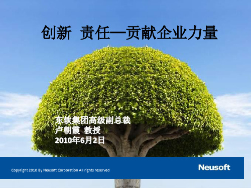 创新责任—贡献企业力量(东软集团高级副总裁卢朝霞)