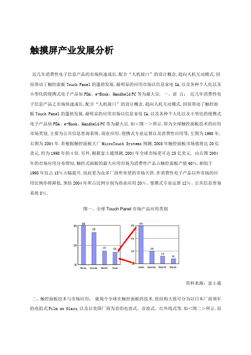 触摸屏产业发展分析