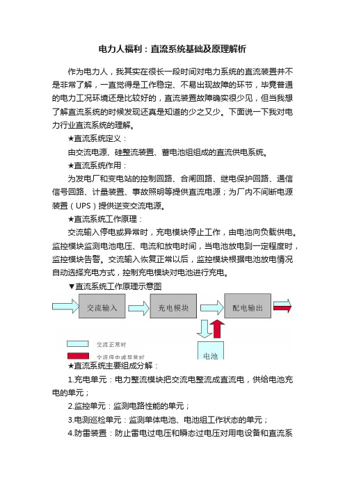 电力人福利：直流系统基础及原理解析