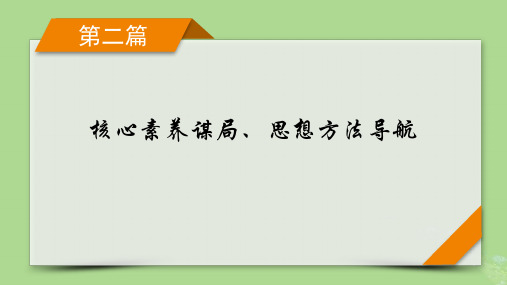 新教材适用2024版高考数学二轮总复习第2篇核心素养谋局思想方法导航第4讲转化与化归思想课件