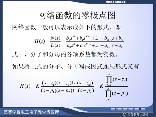 网络函数的零极点图